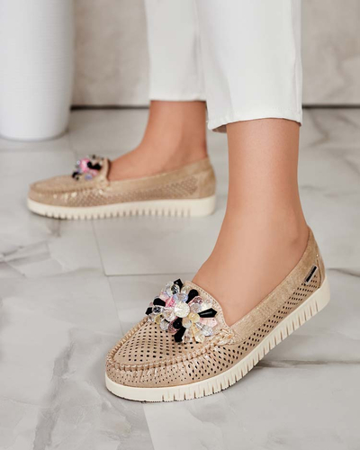 Royalfashion Дамски ажурни мокасини с мъниста Nasfali