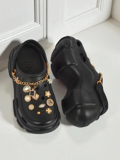 Aurelia Nero – стилни клъпки с декорации и верижка, издръжливи