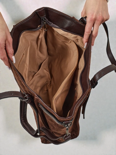 Дамска чанта shopper еко велур Daville