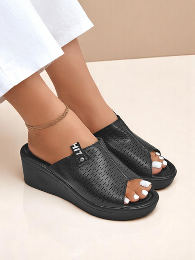 Royalfashion Дамски чехли на платформа Luna Wedge