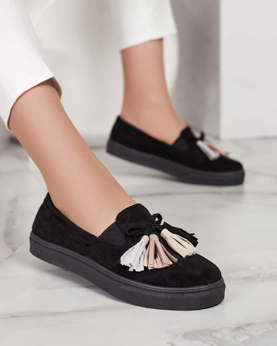 Royalfashion Дамски мокасини с пискюли Bererto