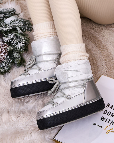 Royalfashion Дамски ботуши за сняг с дантела Yevnoie