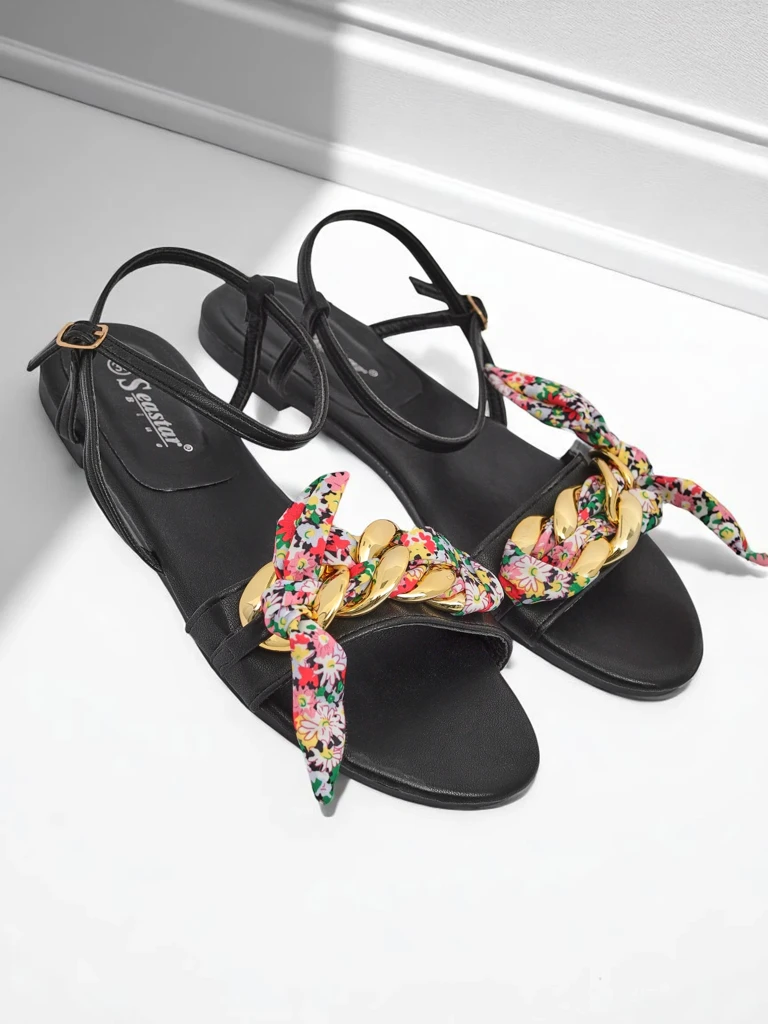 Royalfashion Дамски сандали на равна подметка BareLuxe