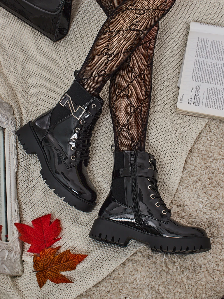 Royalfashion Дамски боти тип работнически Milloze