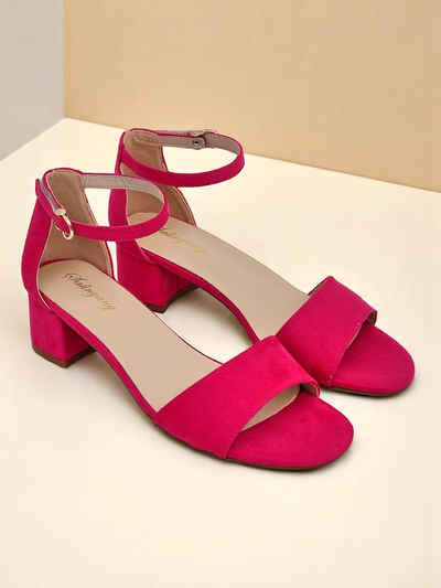 Royalfashion Дамски сандали на нисък ток SoftHeels