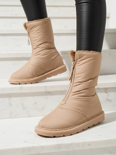 Дамски боти Elysium в светлокафяво за зимата