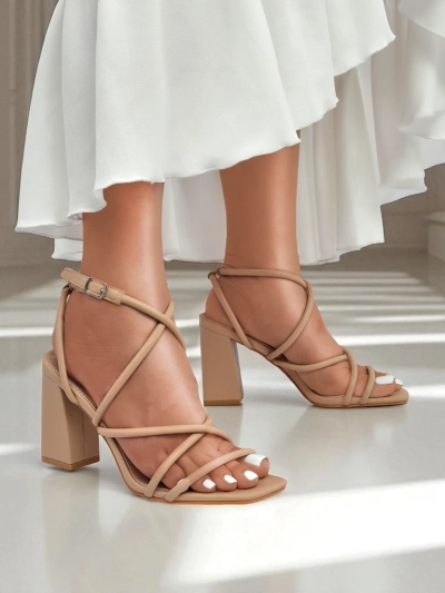 Royalfashion Дамски сандали на дебел ток Elysia