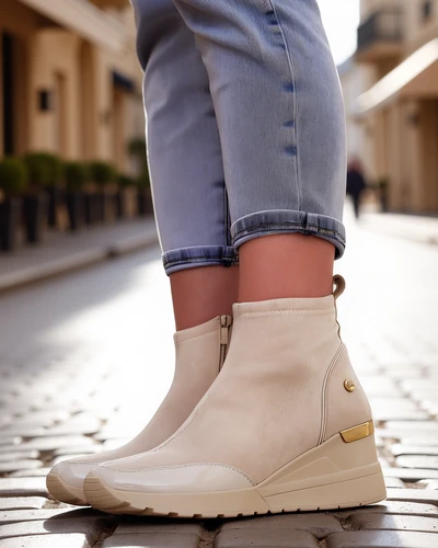 Ботуши на ток Zarricos за жени. Стилни ботуши, изработени от изкуствен велур. Модел за обуване, с ток. Вътре има мека топлина. Перфектни за много женски тоалети. 87654321 <p>БОТУШИ НА ТО