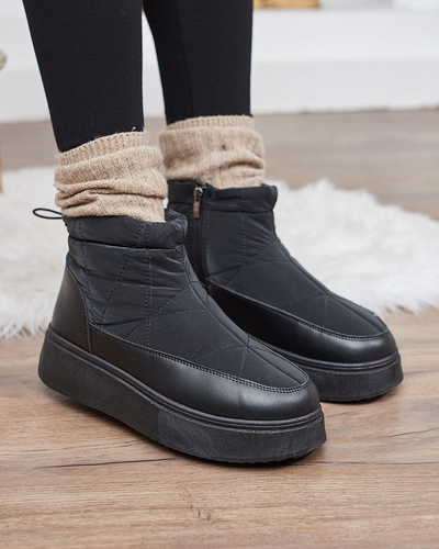 Royalfashion Дамски ботуши за сняг в черен цвят Fopinia