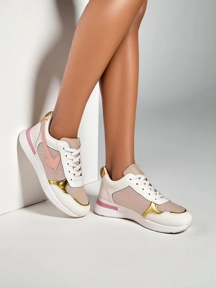 Royalfashion Женски спортни маратонки с блестящи елементи Berilane