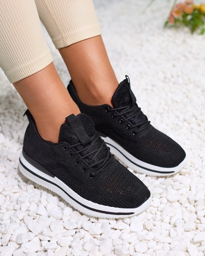 Royalfashion Черни дамски спортни обувки Losoyta