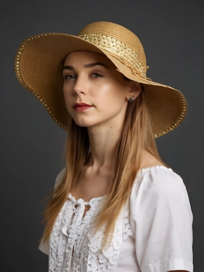 Royalfashion Дамска сламена шапка Serelina