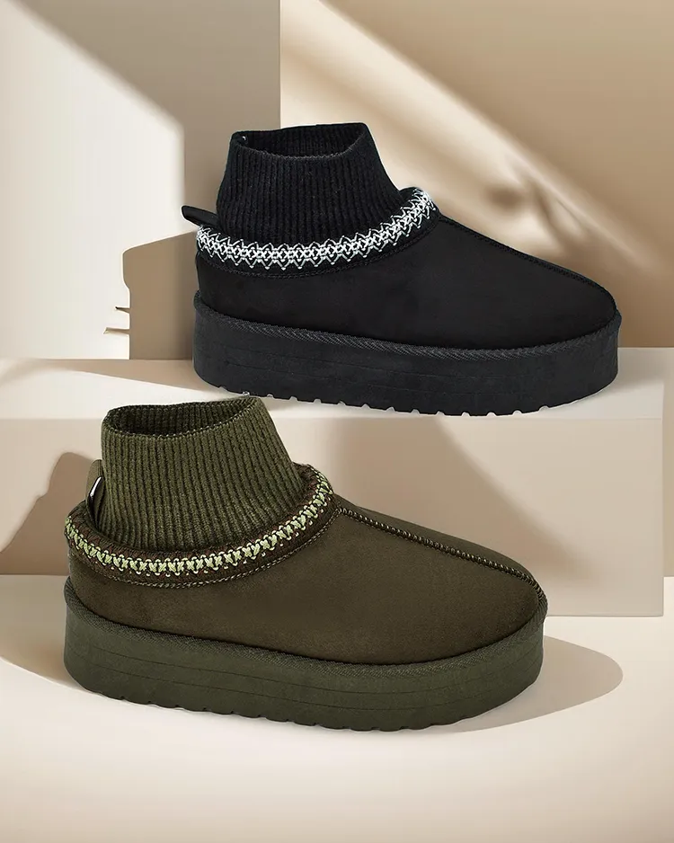 Royalfashion Къси снежни ботуши за жени Narorzi