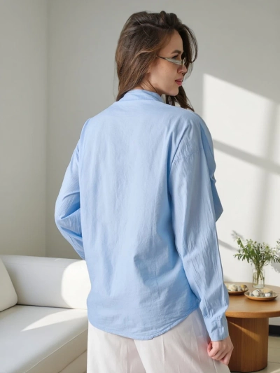 Royalfashion Памучна риза, украсена с волани и копчета