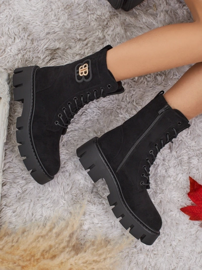 Royalfashion Дамски боти тип работнически Milloze