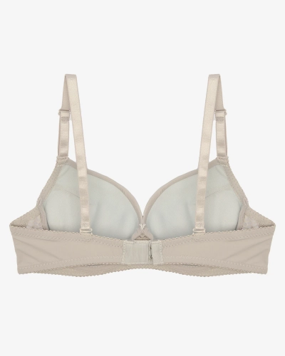 Гладък дантелен сутиен за жени в сиво - Бельо