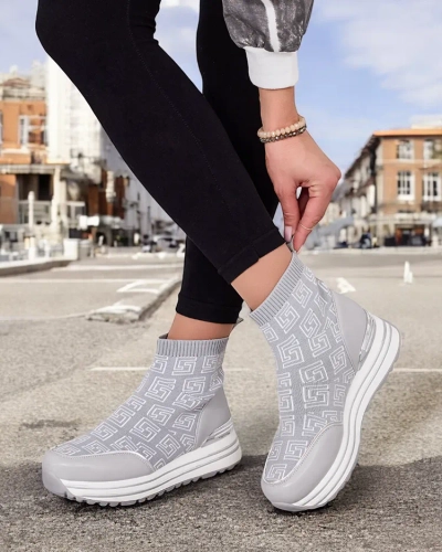 Royalfashion Дамски спортни високи маратонки Lori