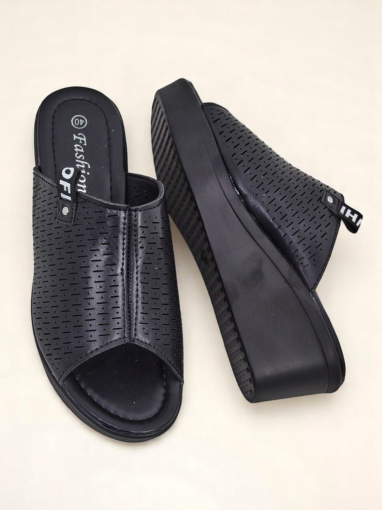 Royalfashion Дамски чехли на платформа Luna Wedge