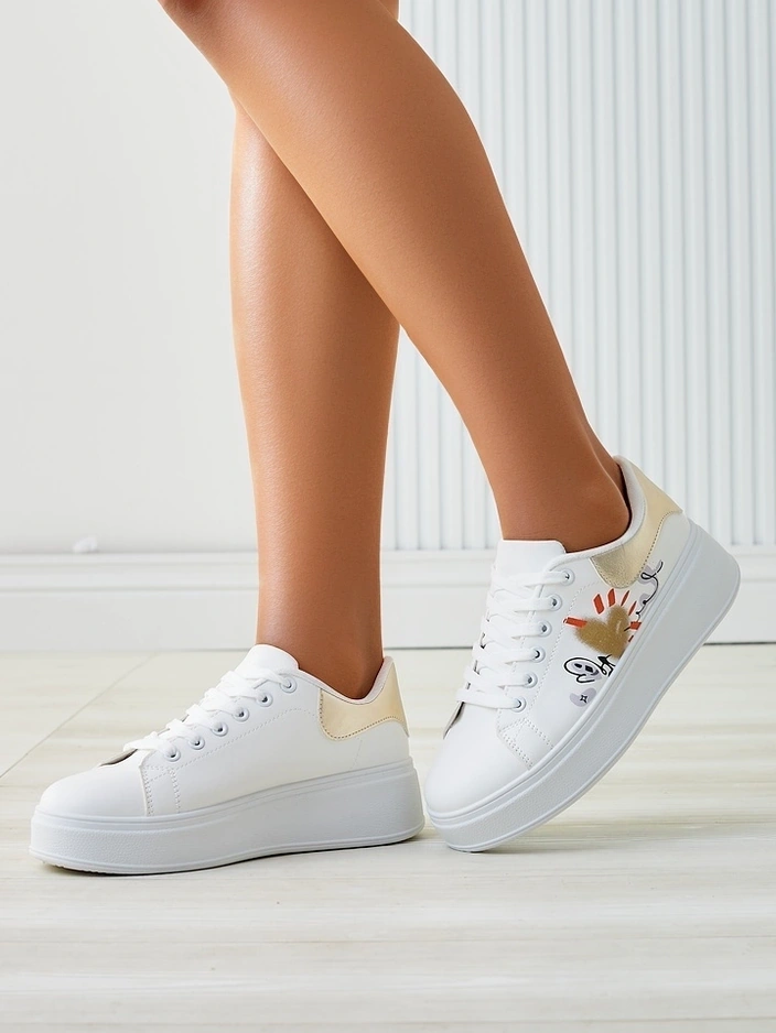 Обувки с платформа за жени Royalfashion с принт Alcape