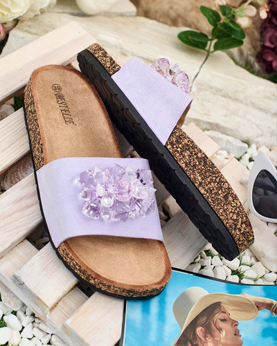 Royalfashion Дамски джапанки Villo с кристали