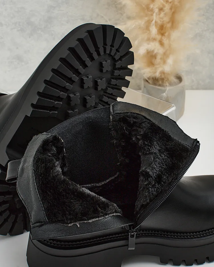 Royalfashion Дамски ботуши Dobi от еко кожа