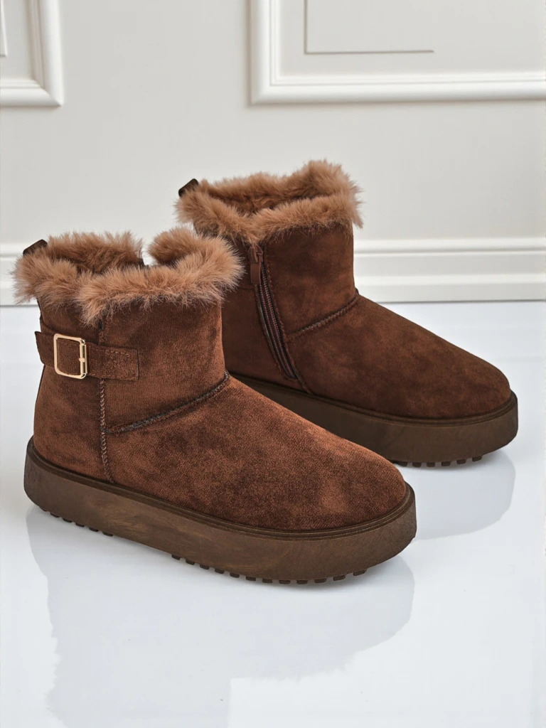 Royalfashion Къси дамски боти тип снегоходки Winter Crest