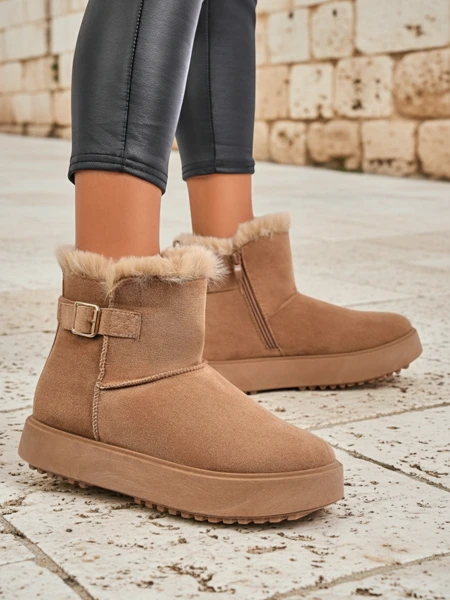 Royalfashion Къси дамски боти тип снегоходки Winter Crest