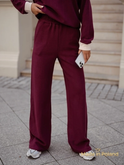 Памучен дамски комплект от плетена материя Fissa