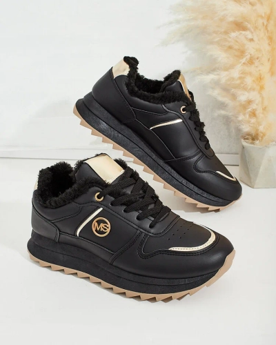 Royalfashion Затоплени дамски маратонки с кожа Boris