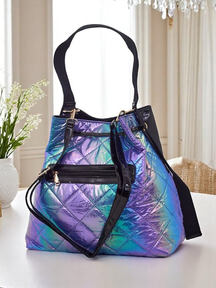 Royalfashion Дамска чанта голям размер Luxe Glow Shopper