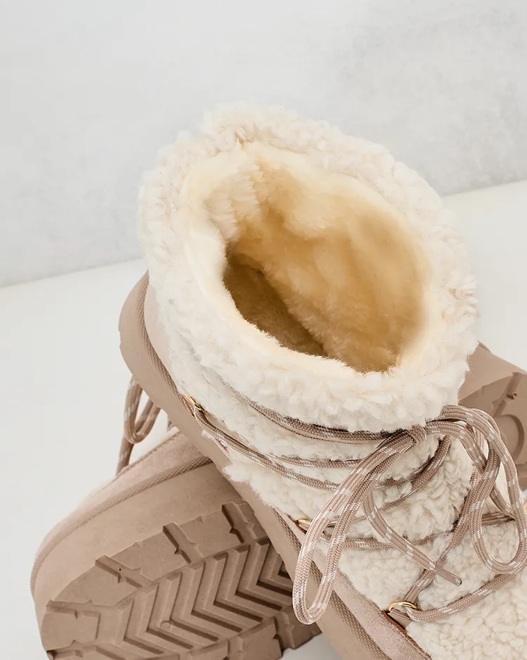 Royalfashion Дамски ботуши за сняг с дантела Evonie