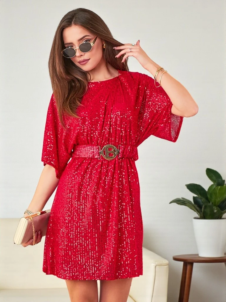 Дамска рокля Royalfashion с пайети