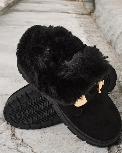 Royalfashion Дамски къси ботуши a'la snow boots Dobis