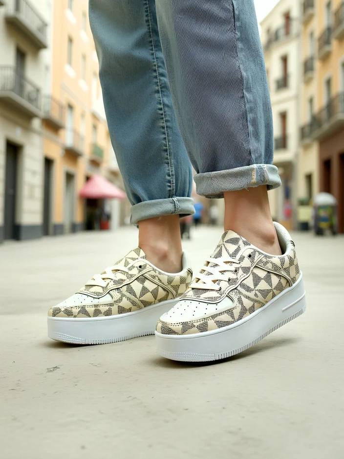 Royalfashion Дамски спортни обувки с принт Ozofio