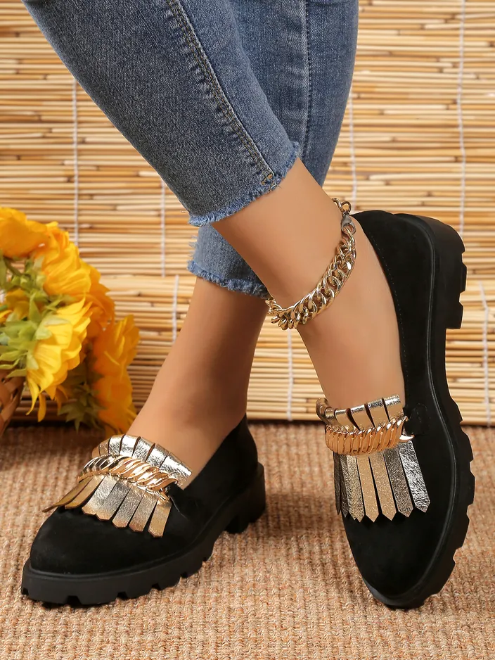 Royalfashion Женски мокасини от екосуйд Mare Nostrum