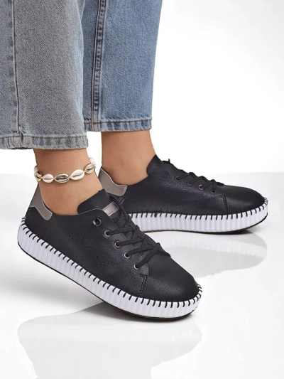 Royalfashion Дамски ажурни сникърси Luna Lace