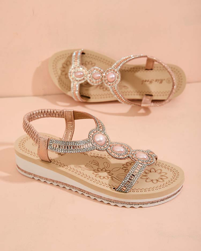 Royalfashion Дамски сандали Obrisas zirconia