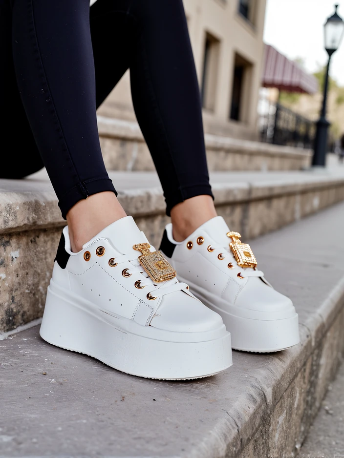 Royalfashion Дамски спортни маратонки на платформа Oviger