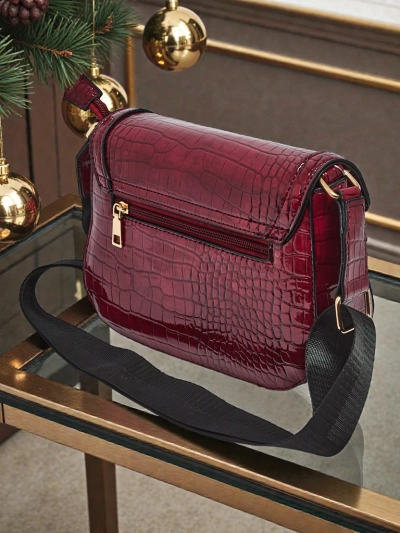 Дамска чанта Aurora Бордо Екологична Кожена Елегантна