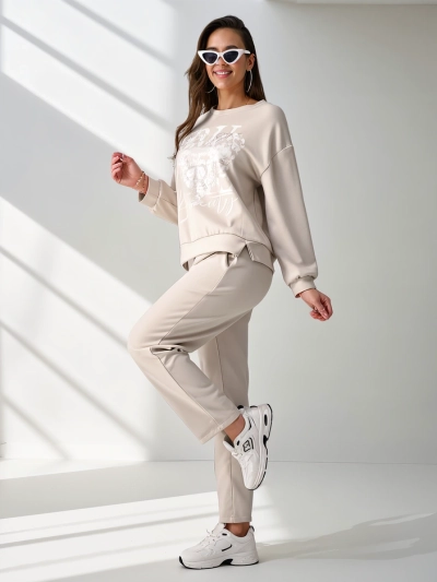 Royalfashion Женски комплект от вискоза с принт