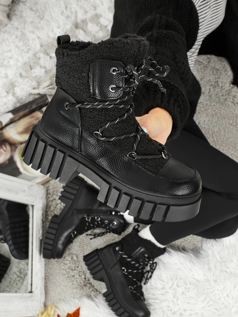 Дамски боти workeri с пух Cindora