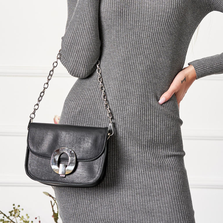 Czarna mała damska torebka - Akcesoria