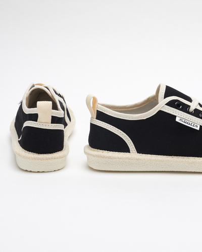 Czarne damskie tenisówki tkaninowe Mokida - Obuwie