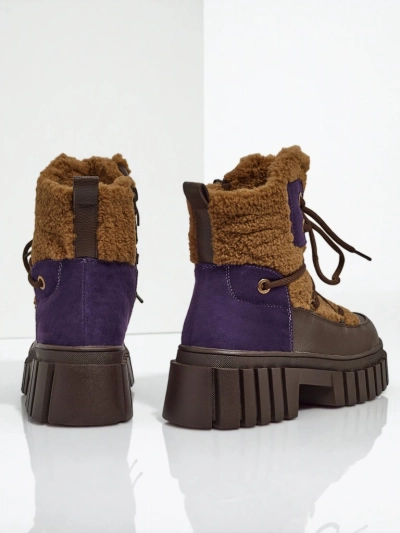 Дамски боти работни с пух Cindora