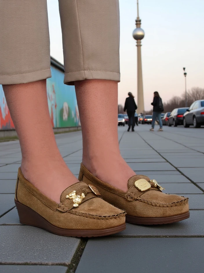 Royalfashion Женски мокасини на ниска платформа Mollan