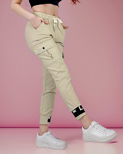 Royalfashion Дамски бойни панталони от плат