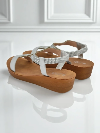 Royalfashion Дамски сандали на платформа с цирконии Agaya