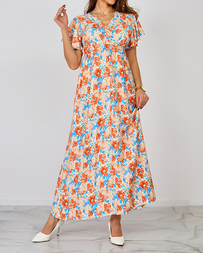 Royalfashion Дамска флорална миди рокля