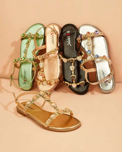 Royalfashion Дамски сандали Selina с цирконий