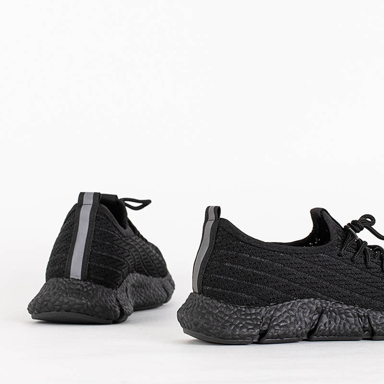 Czarne damskie sportowe buty Noliko - Obuwie